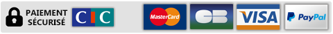 Paiement par Visa, Mastercard, PayPal, Virement bancaire
